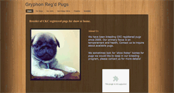 Desktop Screenshot of gryphonpug.com