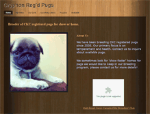 Tablet Screenshot of gryphonpug.com